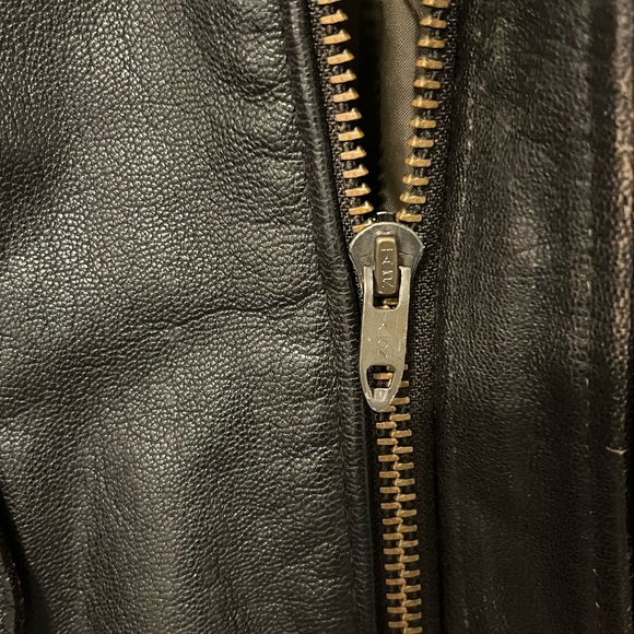 Vintage LL Bean men’s leathered bomber jacket A1 Military G2 flight Size 44 EUC - Picture 5 of 16